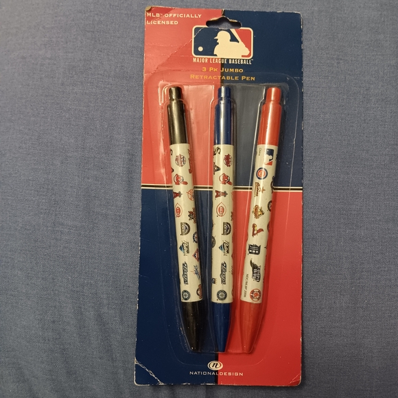 MLB Jumbo Retractable Pens Set - Picture 1 of 2